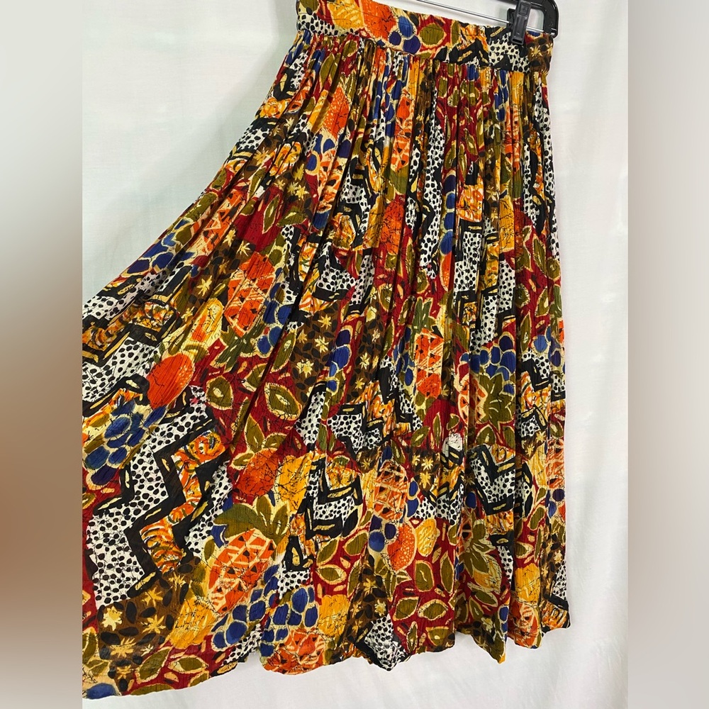 Colorful Patterned Women's Skirt